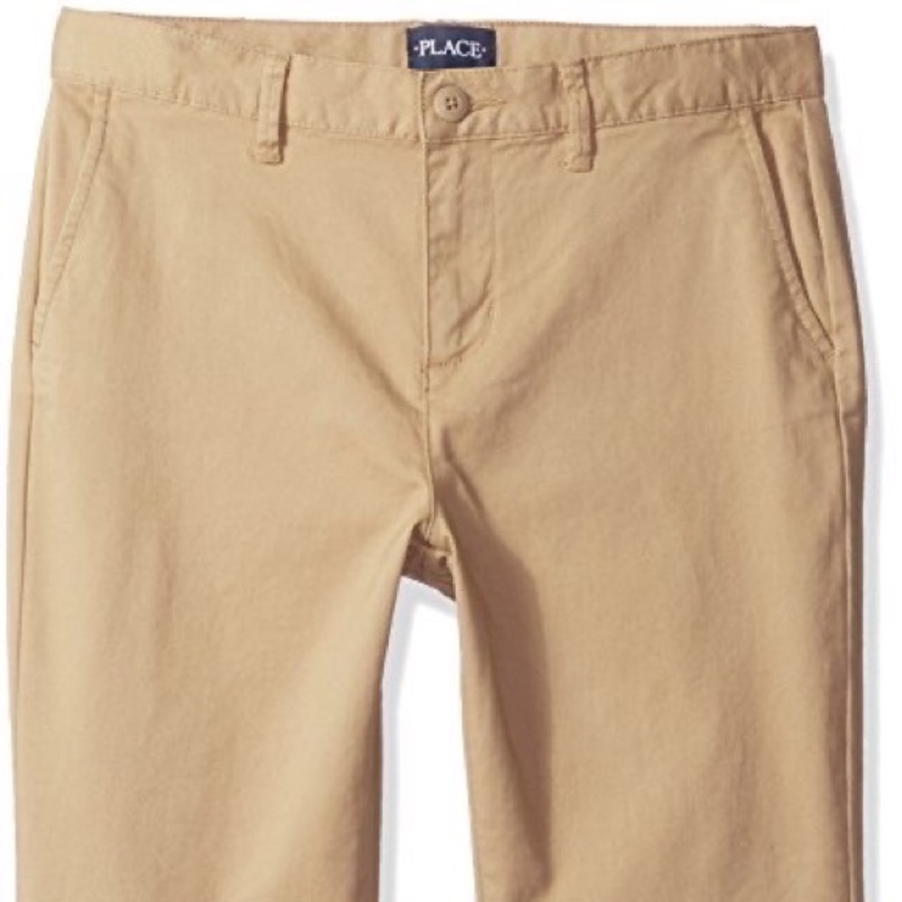 Children's Place Girls Uniform Shorts, Sesame, 14